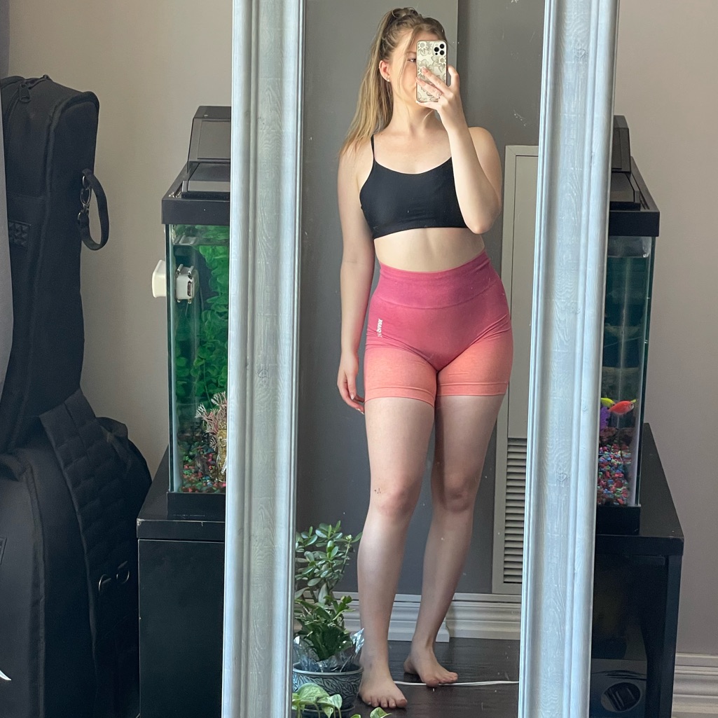 Gymshark Adapt Ombr Gymbratz Y2k Clean Girl High-Waisted Snatched Shorts S